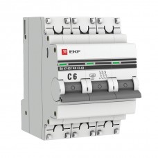 Выключатель автоматический 3P 40A 4,5kA C EKF ВА47-63 PROxima (4/40)