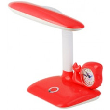 Светильник настольный диодный Эра NLED-437 7Вт 3000К часы красный (12)