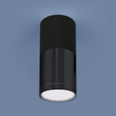 Светильник точечный накладной 6Вт 4200К Электростандарт DLR028 420Лм d68мм чёрный матовый/хром