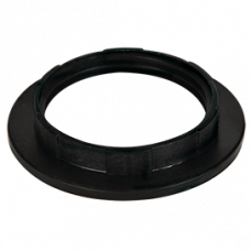 Кольцо к патрону E27 пластик чёрный Ecola (100)