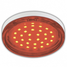 Лампа диодная GX53 4.4Вт Ecola прозрачная красный (10/100)