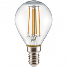 Лампа филамент шар G45 6Вт Е14 2700К Ecola Premium (10/100)