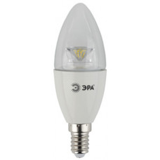 Лампа диодная свеча 7Вт Е14 2700К 600Лм Clear линза Эра (6/60)