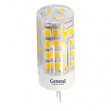 Лампа диодная G4 220В 5Вт 2700К 355Лм General пластик (5/100)