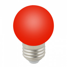 Лампа диодная Volpe G45 1Вт красный Е27 120Лм Шарик (100)