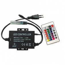 Контроллер RGB 220В 6.6А 1500Вт IP20 Ecola IR 16x8 пульт ДУ
