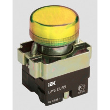 Лампа индикаторная IEK LAY5-BU65 желтый (20)