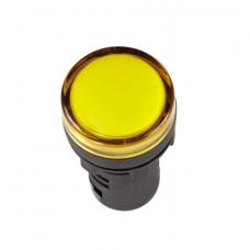 Лампа индикаторная TDM AD-16DS(LED) желтый 220В (20)