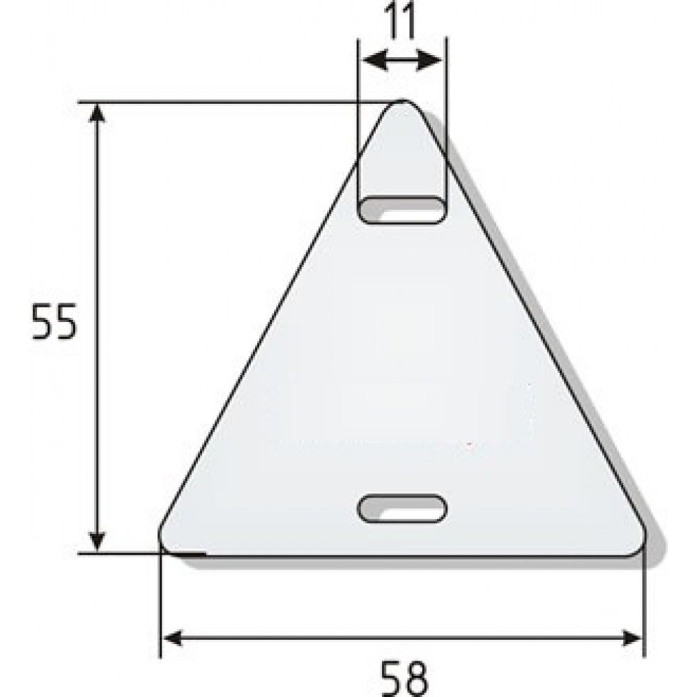 Бирка У-136 (треугольник) (100шт) (60)