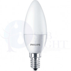 Лампа диодная свеча 6Вт Е14 4000К 470Лм Philips EcoHome матовая (24)
