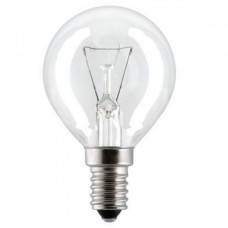 Лампа накаливания шар G45 60Вт Е14 прозрачная Philips (100)
