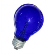 Лампа накаливания БС 230-240В 60Вт Е27 для физиотерапии синяя (100)
