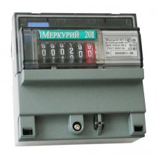 Счётчик электроэнергии 220В однотарифный DIN 5-60А ЭУ Меркурий 201.5 (24)