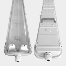 Светильник герметичный под светодиодную лампу IP65 под LED T8x2 1200мм SWEKO SWL-V3 5 штук к-кт (60)