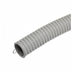 Труба гофрированная ПВХ 20мм серый U-Plast (50)