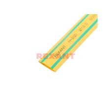 Трубка термоусадочная ТУТнг 12/6мм желто-зеленый 1м Rexant (50)