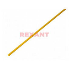 Трубка термоусадочная ТУТ 1.5/0.75мм желтый 1м Rexant (50)