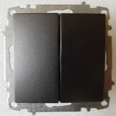 Модуль выключателя EL-Bi Zena 2кл. черный (12)