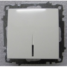 Модуль выключателя EL-Bi Zena 1кл. белый подсветка (12)