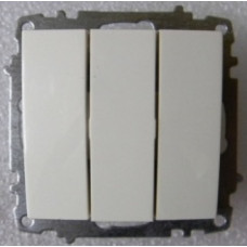Модуль выключателя EL-Bi Zena 3кл. белый (12)
